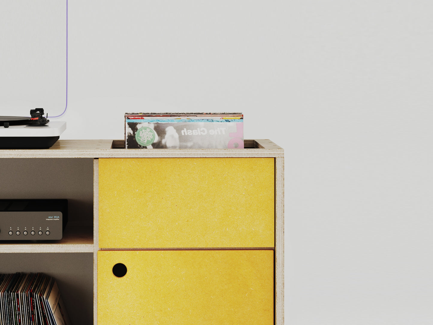 Vinyl Storage and Turntable Stand Model_No.08