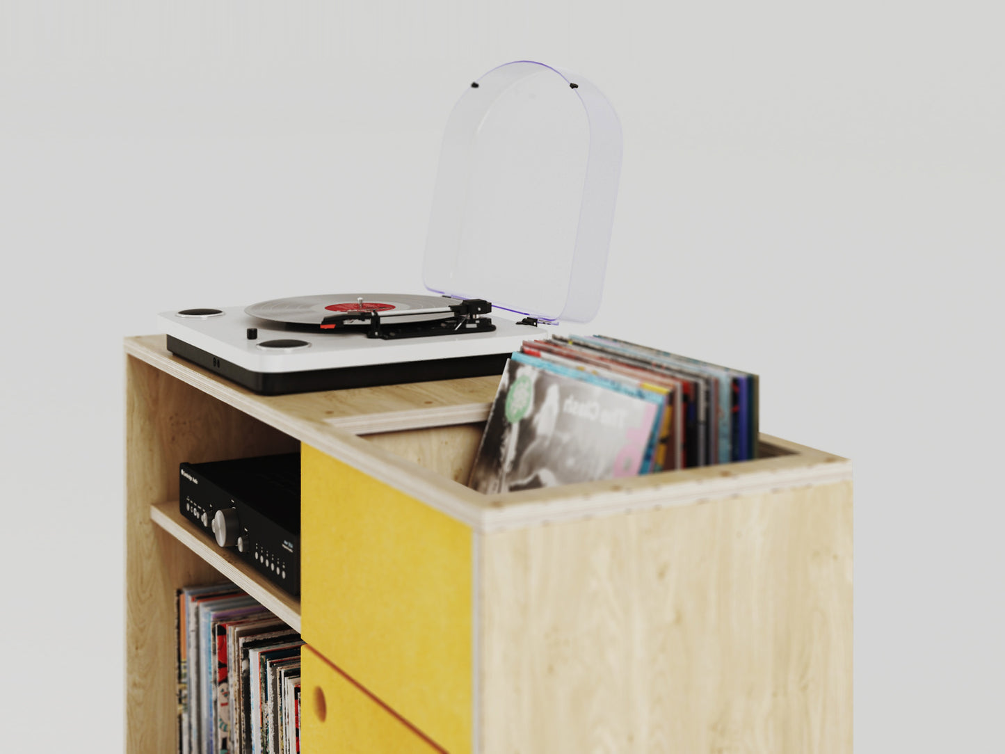 Vinyl Storage and Turntable Stand Model_No.08