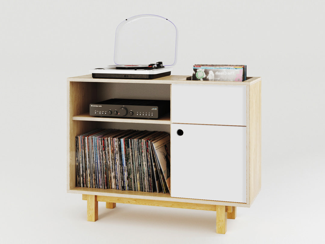 Vinyl Storage and Turntable Stand Model_No.08