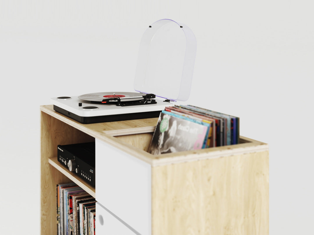 Vinyl Storage and Turntable Stand Model_No.08